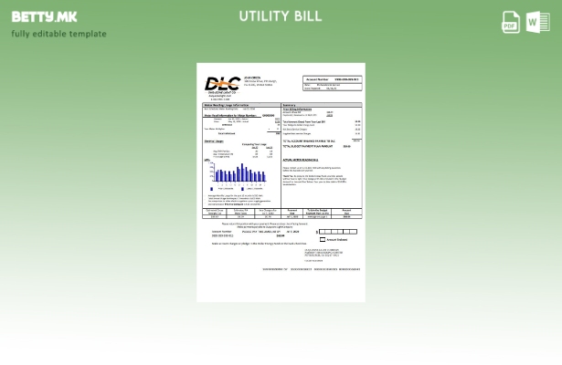 Модерен стил на САД Пенсилванија Duquesne лесна сметка за комунални услуги